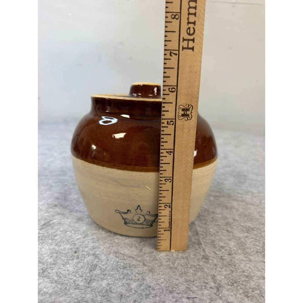 Vintage Robinson Ransbottom Stoneware Pottery Number 2 USA Made 1960s W Lid